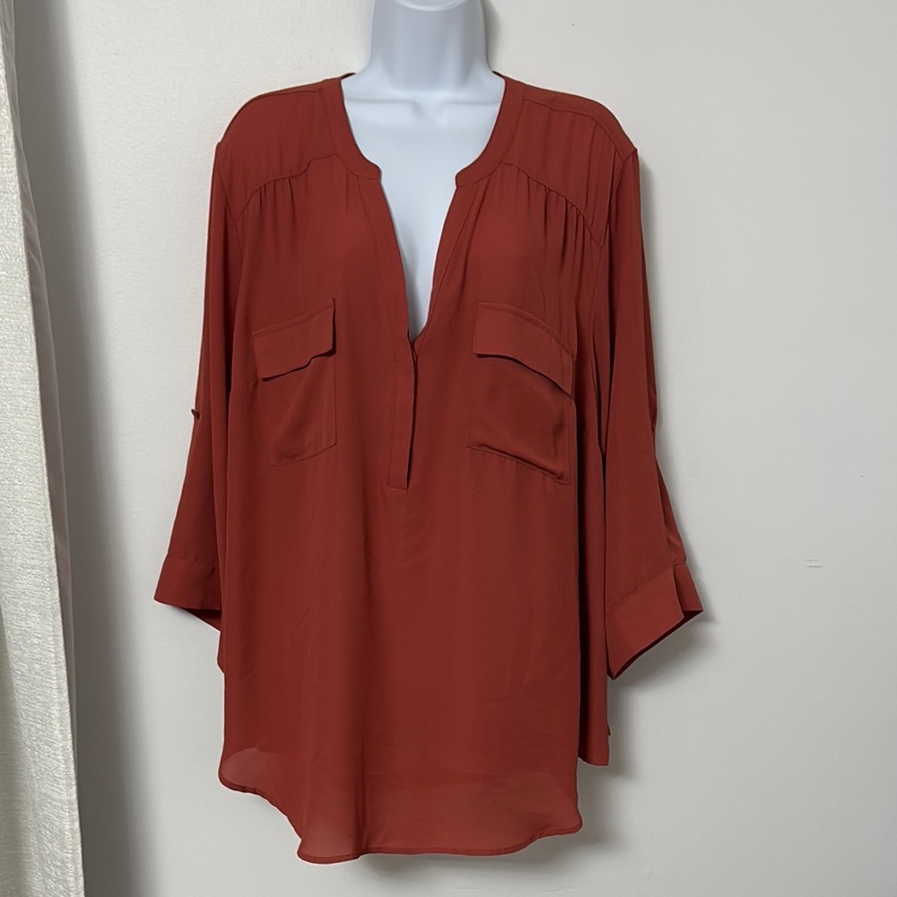 Torrid Harper Rust Blouse